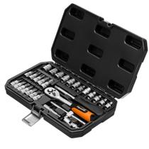 Jogo de Ferramentas Soquetes Encaixe 1/4pol 29pcs Sparta