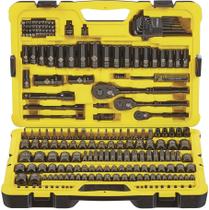 Jogo de Ferramentas STANLEY Jogo de Soquetes Preto Cromado com 229 Peças Jogo de Ferramentas STANLEY Jogo de Soquetes Preto Cromado com 229 Peças