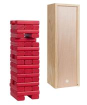 Jogo de festa de empilhamento de blocos de madeira WE Games Tumble Tower
