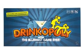 Jogo de festa Drinkopoly Fun Drinking para adultos maiores de 21 anos com prancha