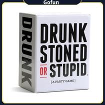 Jogo de festa Drunk Stoned or Stupid para adultos com 250 cartões de aviso