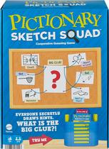 Jogo de festa Mattel Games Pictionary Sketch Squad para 2 a 6 jogadores