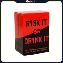 Jogo de festa Risk It Or Drink It College Drinking Game 150 cartas