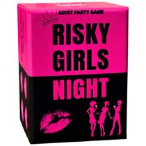 Jogo de festa Risky Girls Night com 150 perguntas e desafios picantes
