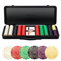 Jogo de fichas de pôquer SLOWPLAY Nash 500 peças 39 mm 10 g