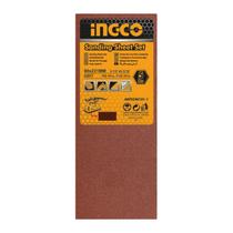 Jogo de Folhas de Lixa 90x231mm (P80 e P120) - 5 Peças INGCO