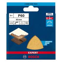 Jogo de Folhas de Lixa Bosch EXPERT C470 93 mm, G 60 5 peças