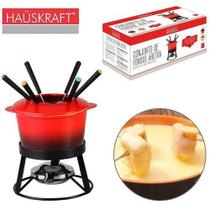 Jogo De Fondue De Ceramica Aretha Com 6 Garfos / Panela / Separador / Suporte Hauskraft 1l