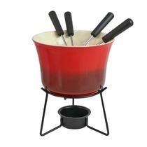 Jogo De Fondue De Cerâmica Com 6 Peças 385ml Sofisticado Jogo De Fondue De Cerâmica Com 6 Peças 385ml Sofisticado