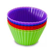 Jogo De Forma De Silicone Mini Bolo Cupcake 6 Peças
