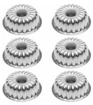 Jogo de Forma Modelo Mini Bolo Torta Suíça Nº2 (9x4cm) - 6 Peças