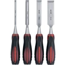 Jogo de Formão com 4 peças Cabo Olho de Tigre 244329 MTX