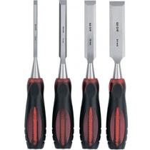 Jogo De Formão Com 4 Peças Cabo Olho De Tigre 244329 Mtx