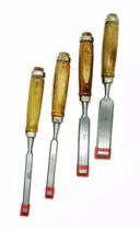 Jogo de Formão Excellent 4 Peças - Artesanato e Esculpir