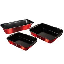 Jogo de Formas assadeiras 3 pçs Burgundy Berlinger Haus Cozinheiro Chef Gourmet Assados Antiaderente Bolo Torta Forno Cozinha Jogo de Formas assadeiras 3 pçs Burgundy Berlinger Haus Cozinheiro Chef Gourmet Assados Antiaderente Bolo Torta Forno Cozinha