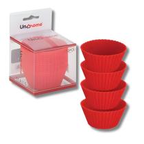 Jogo De Formas De Silicone Redondas 12 Peças Cupcake Muffins Airfryer Forno Uny Home