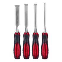 Jogo de Formões 6-12-18-24mm 4PCS Aço CrV 60HRC MTX Jogo de Formões 6-12-18-24mm 4PCS Aço CrV 60HRC MTX