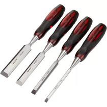 Jogo de formões 6 a 24 mm com 4 peças