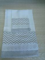 Jogo De Fralda Bordada 2 Peças