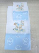 Jogo De Fralda Bordada 2 Peças