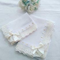 Jogo de fralda com bordado inglês Palha