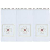 Jogo de Fralda de Ombro - Floral Ferrugem