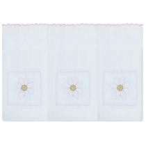 Jogo de Fralda de Ombro - Floral Rosa