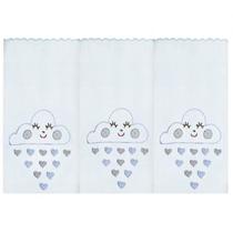 Jogo de Fralda de Ombro - Nuvem Azul