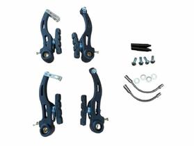 Jogo de Freio V-Brake 110mm Aço Revestido com Patim Orbital 4 Peças Jogo de Freio V-Brake 110mm Aço Revestido com Patim Orbital 4 Peças