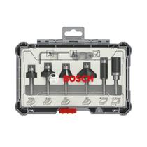 Jogo de Fresa para Tupia com 6 peças Haste 6mm Bosch - 2607017468 Jogo de Fresa para Tupia com 6 peças Haste 6mm Bosch - 2607017468