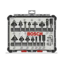 Jogo de fresas haste 1/4" 15p Bosch 2607017473