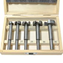 Jogo de fresas p/ dobradiça forstner 5 pçs 15,0 a 35,0 mm rocast