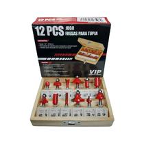 Jogo de Fresas para Madeira 6mm com 12 Peças VIP