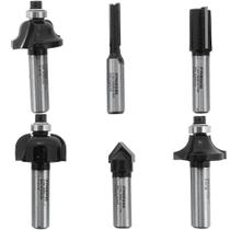 Jogo de fresas para madeira 8 mm com 6 peças 21129 - RZ-ACT06 Jogo de fresas para madeira 8 mm com 6 peças 21129 - RZ-ACT06