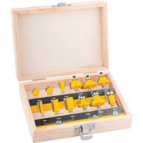 Jogo de Fresas para Madeira com 12 Peças Vonder