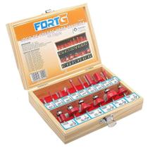 Jogo de Fresas para Madeira com 15 Peças