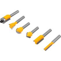 Jogo De Fresas Para Madeira Com 6 Peças Vonder