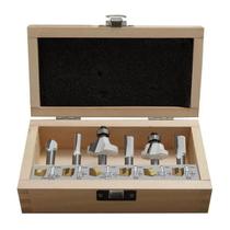 Jogo de Fresas para Tupia Haste 1/4" com 6 peças Makita D-53578 Jogo de Fresas para Tupia Haste 1/4" com 6 peças Makita D-53578