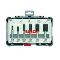Jogo De Fresas Retas Bosch Encaixe De 6 mm 6 Peças Jogo De Fresas Retas Bosch Encaixe De 6 mm 6 Peças