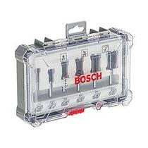 Jogo de fresas retas Bosch Standard encaixe de 1/4" 6 peças