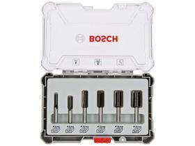 Jogo de Fresas Retas Haste 6mm 6 Peças - 2607017465 - BOSCH