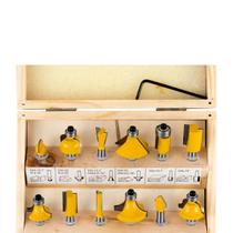 Jogo De Fresas Tupia 12 peças Kit Fresas Tupia 6mm Estojo Jogo De Fresas Tupia 12 peças Kit Fresas Tupia 6mm Estojo