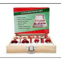 Jogo De Fresas Tupia 15 Peças 8mm Com Maleta