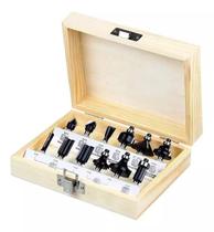 Jogo De Fresas Tupia 15 Peças 8Mm Com Maleta