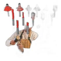 Jogo De Fresas Tupia C/12 Pçs 6Mm Com Maleta