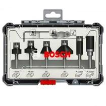 Jogo de Fresas Tupia para Madeira 1/4 POL 6 MM Kit com 6 Peças BOSCH