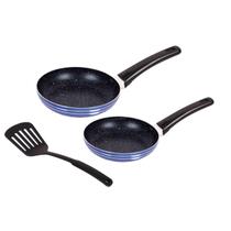 Jogo De Frigideiras Cerâmica Indução e Gás 2 Peças Mais Espátula