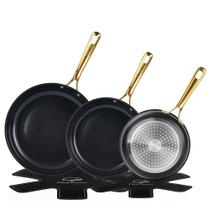 Jogo de Frigideiras Chef Power 20, 23 e 28 cm com Revestimento Cerâmico Antiaderente Jogo de Frigideiras Chef Power 20, 23 e 28 cm com Revestimento Cerâmico Antiaderente