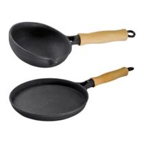 Jogo de Frigideiras de Ferro, 1 Frita Ovo e 1 Tapioqueira