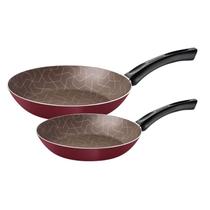 Jogo de Frigideiras Tramontina Paris Alumínio Vermelho 2 Peças Jogo de Frigideiras Tramontina Paris Alumínio Vermelho 2 Peças